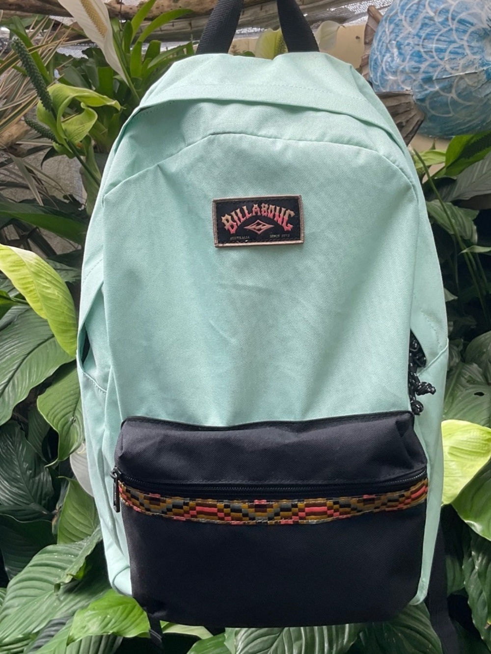 Billabong Large Lt Green Backpack  Like New